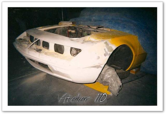 alpine a310 cylindres restauration vitres masque avant peinture