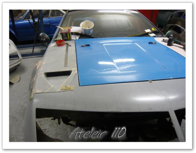 alpine a310 VHC 4 cylindres restauration vitres masque avant peinture