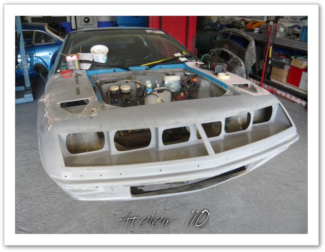 alpine a310 VHC 4 cylindres restauration vitres masque avant peinture