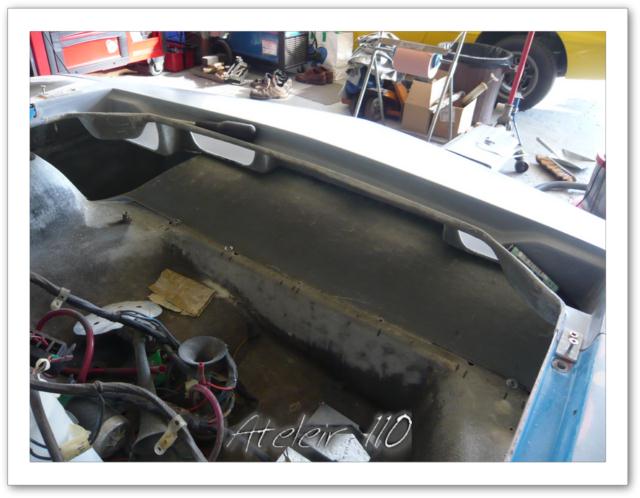 alpine a310 VHC 4 cylindres restauration vitres masque avant peinture
