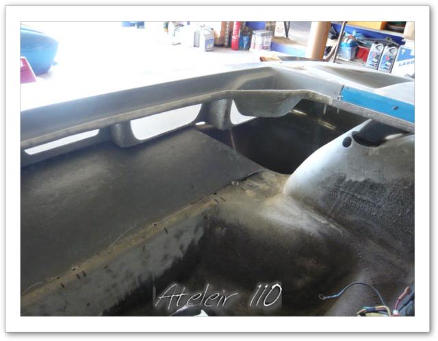 alpine a310 VHC 4 cylindres restauration vitres masque avant peinture