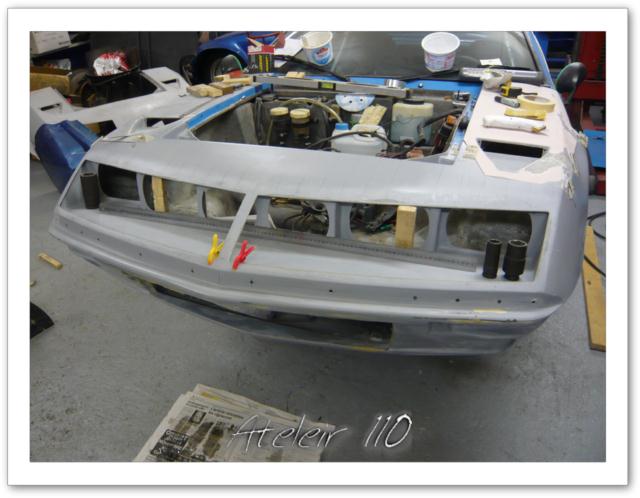 alpine a310 VHC 4 cylindres restauration vitres masque avant peinture