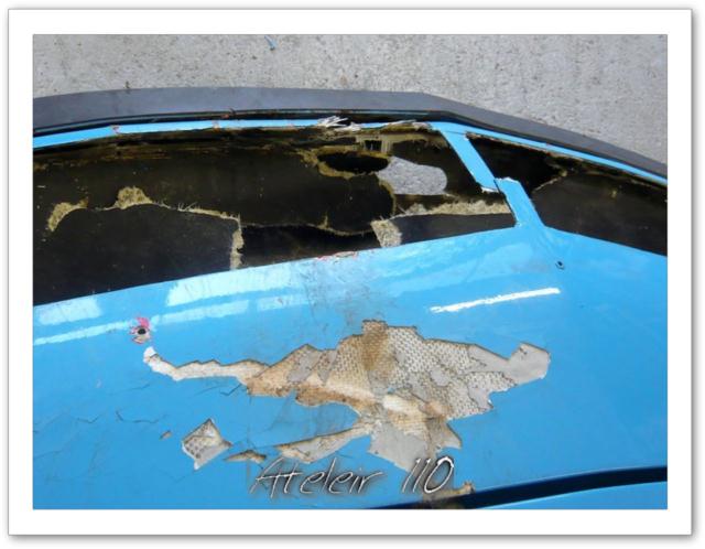 alpine a310 VHC 4 cylindres restauration vitres masque avant peinture