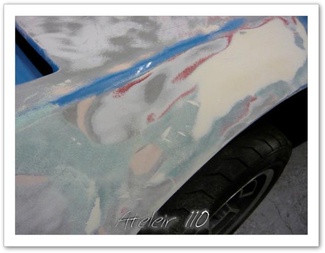 alpine a310 VHC 4 cylindres restauration vitres masque avant peinture