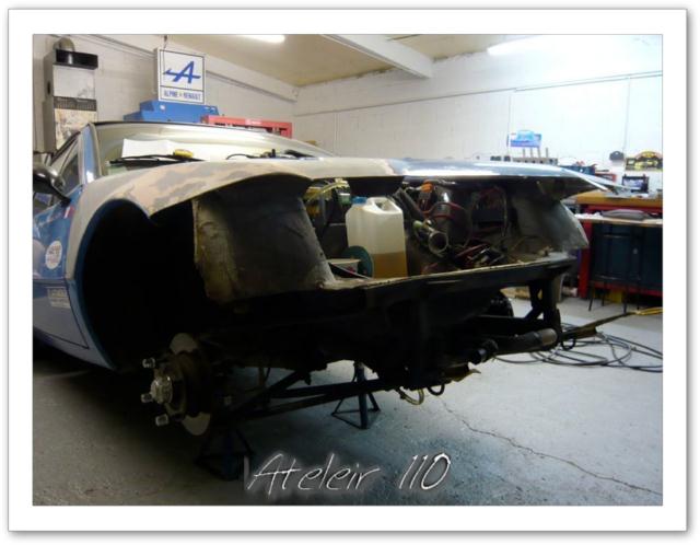 alpine a310 VHC 4 cylindres restauration vitres masque avant peinture