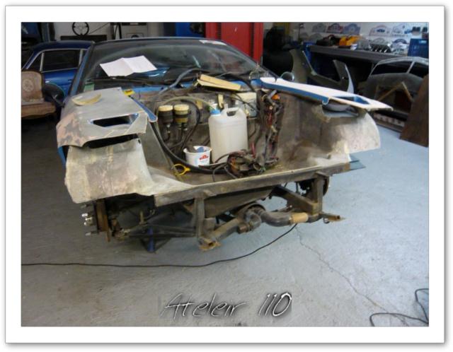 alpine a310 VHC 4 cylindres restauration vitres masque avant peinture